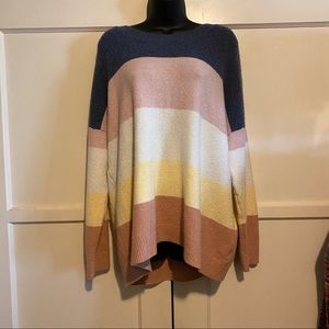 So Striped Soft Oversized Sweater